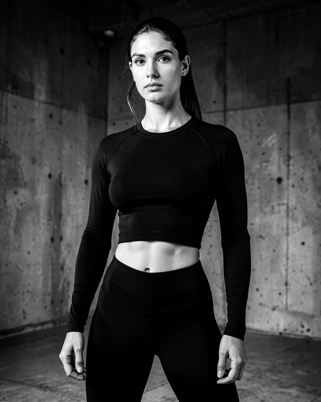 Contour Long Sleeve Crop — women's tops by No Mercy Apparel